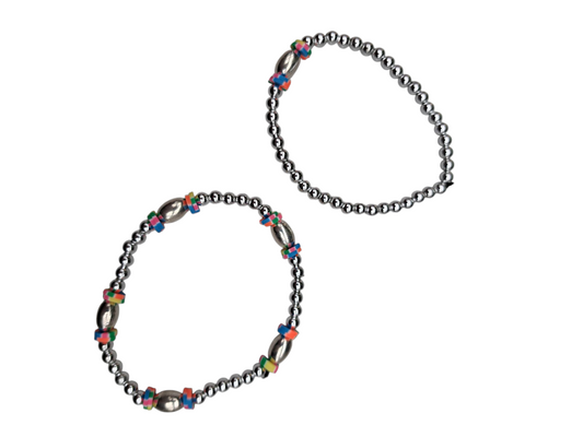 Zilver en multicolor MOKI15