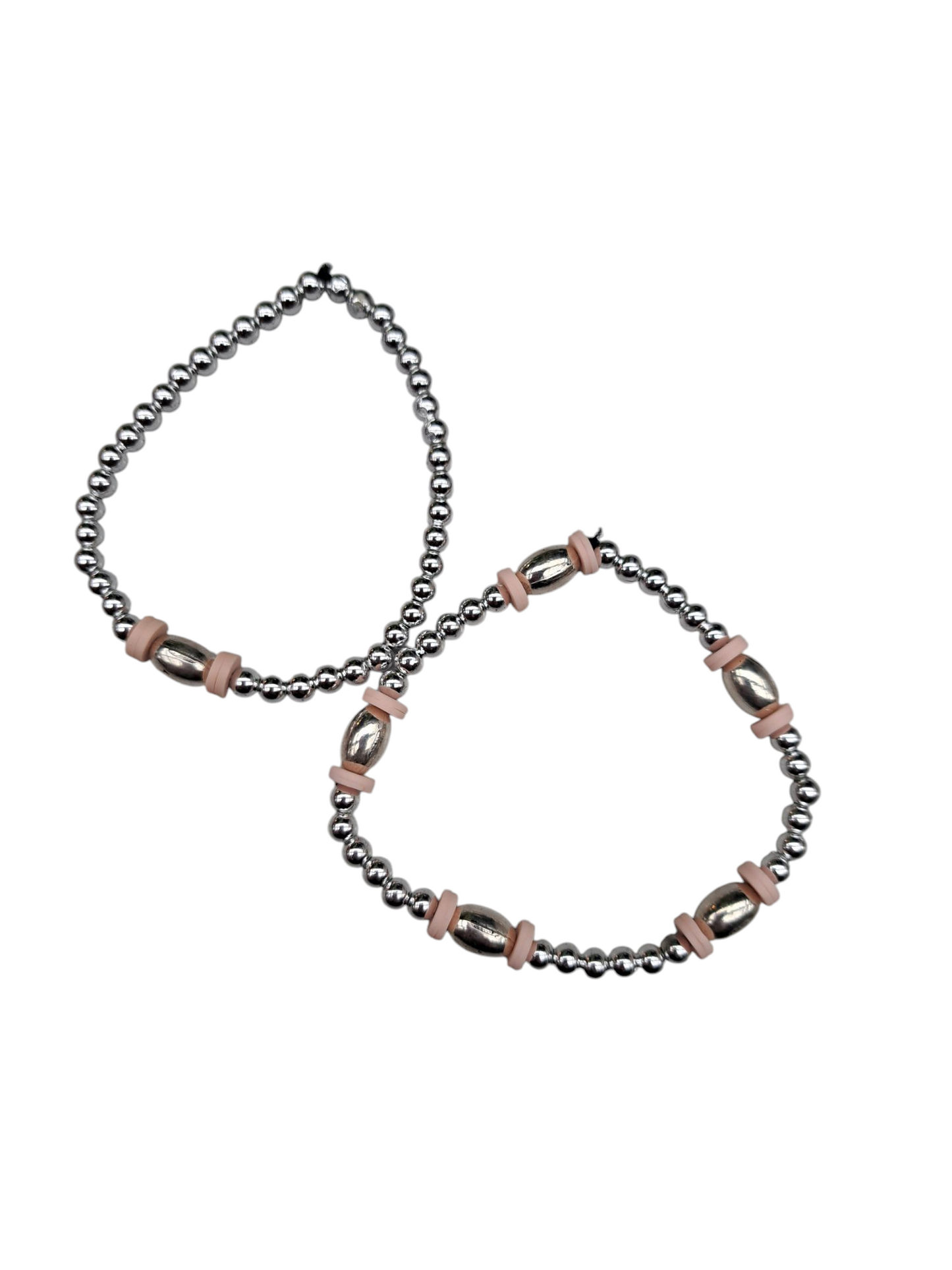 Zilver en licht roze MOKI17