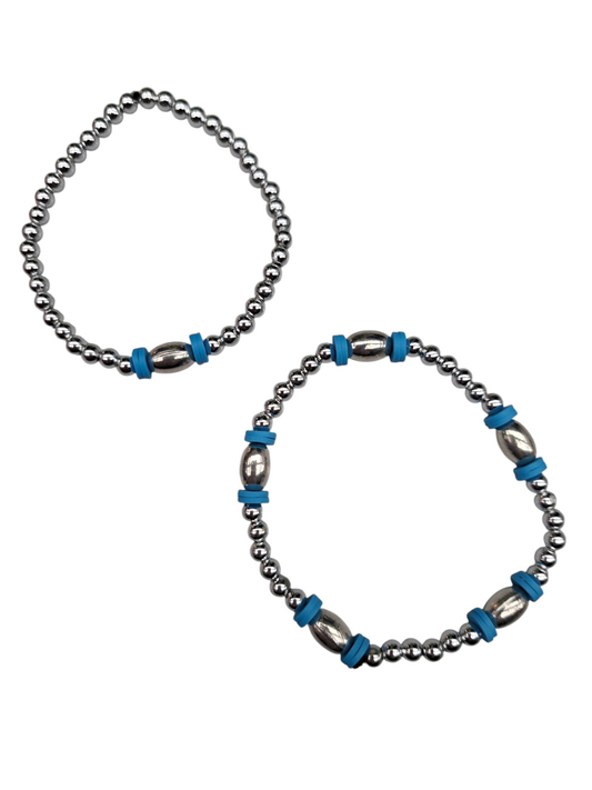 Zilver en blauw MOKI25