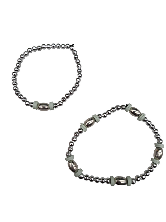 Zilver en pastel grijs MOKI26