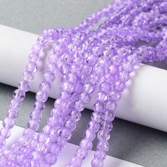 Crackle lila 4mm 44CR30