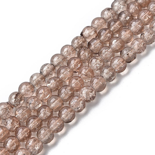 Crackle bruin 4mm 44CR25