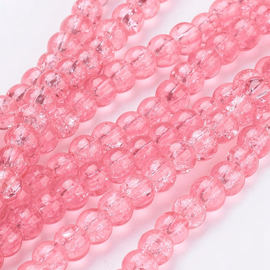 Crackle licht roze 4mm 44CR24