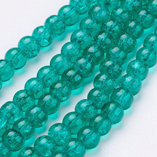 Crackle sea green 6mm 44CR09
