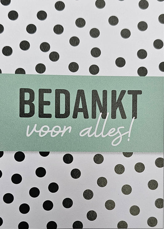 Bedankt voor alles! KA101